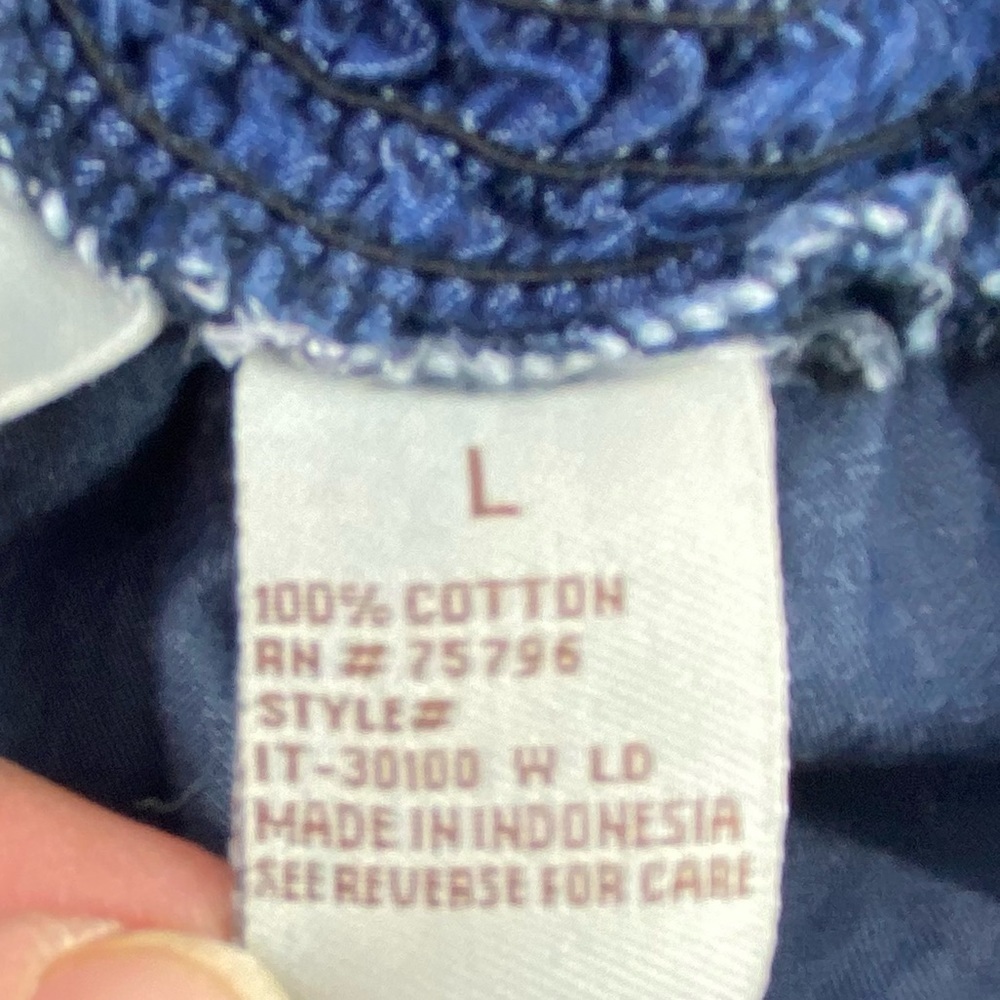 I.Q. denim cotton jumpsuit women's size large - Picture 7 of 16